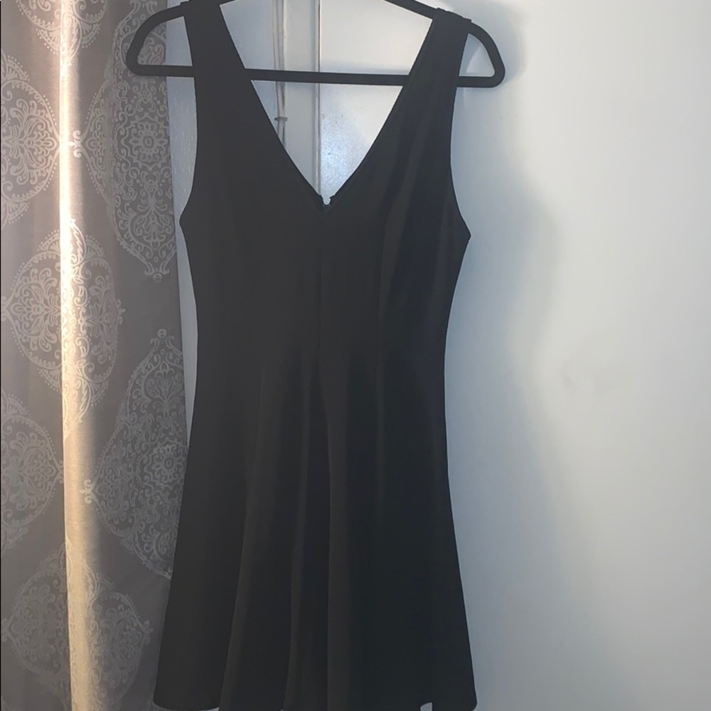 Alice + Olivia black jersey dress